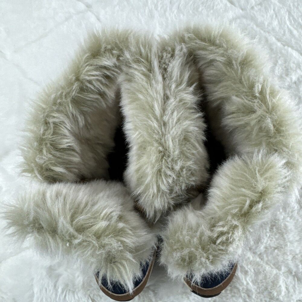 Bearpaw Women's Marina Blue Hickory Waterproof Snow Boots 2150W Size 6 - Picture 4 of 9